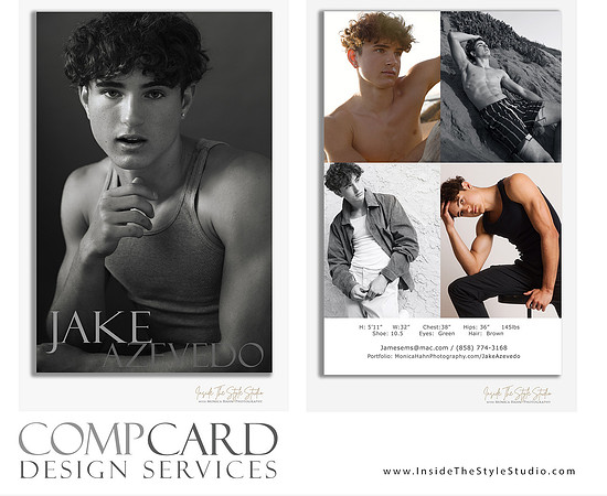 Comp Card Design Services_Front & BACK_A