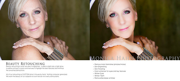 Retouching Offered by Monica Hahn Photography