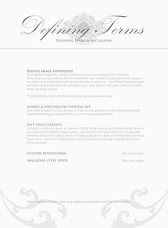 MasterPricing_Defining Terms & Inclusions