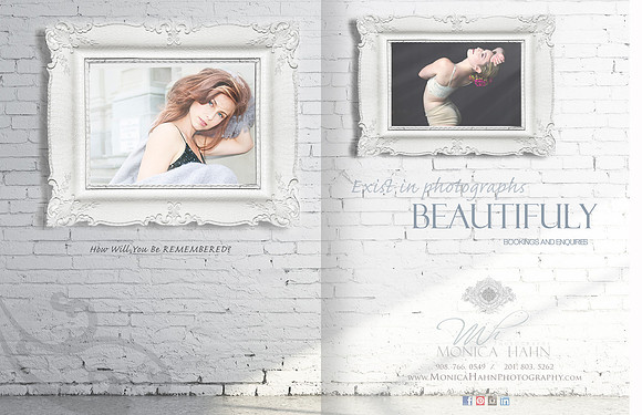 photo albums, folio boxes, wall portraits, frames at Monica Hahn Photography Studios