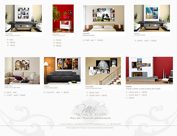 Metal Print Designer Arrangements